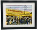 Hull, Retro Boothferry Pk. City Football Club FC Wall Art Print. 14" x 11" Frame