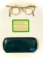 Vintage 1950s Bausch and Lomb B&L Eyeglasses Acetate Original BL Lenses & Case