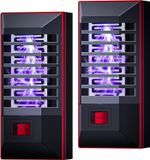 Bug Zapper and Insect Pest Fly Killer, 2 Pack Electric Mosquito 2 Pack, Black