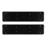 Black Number Plate Holder Surround PAIR ABS Registration Plate Front and Back