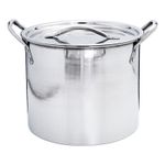 Stainless Steel Large Stock Pot Brew Boiling Stew Soup Cooking Pot NON-INDUCTION