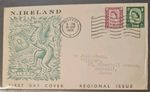 GB 1958 "Northern Ireland" 6d & 1/3 regionals on First Day Cover - Belfast P/MK 