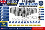 10000 Small Large  Silver Metal Split Rings Keyring Jump Hoop Loop Key Keys Ring