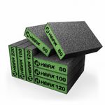 Heifix 8 Piece Sanding Block Pads Set – Mixed Pack 60/80/100/120/180/220