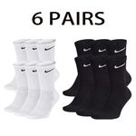 NEW Nike Dri-Fit 6-Pair Crew Socks - Cushioned for Gym & Sport, Unisex ￡￡