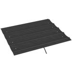 Pergola Cover Roof 2.86 x 2.45 m Retractable Sun Shade Top for 3 x 2m Dark Grey
