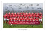 WALES RUGBY 2012 GRAND SLAM SQUAD SIGNED AUTOGRAPH PHOTO PRINT