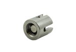 Stainless steel cross clamp with through thread for wire ropes rope clamp V4A