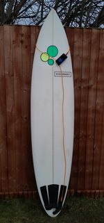 Surfboard Visionary Semi Gun 7'9" 20'1/2 46.7 l Roundpin FCSII 5-fin Setup