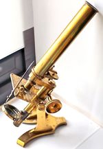 ANTIQUE MICROSCOPE NEWTON & Co LONDON c.1870