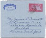 GB 1958 Air Letter QEII 6d w. CDS „DUNDEE.ANGUS“ to „BALBOA“, Panama, Canal Zone