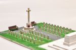 War Cemetery Monument & Grave Set OO GAUGE 1:76 Model Railway Scenery Decoration