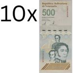 10xNEW BANKNOTE 500 BOLIVARES (500'000.000 BS) 2023 /2024 VENEZUELA UNC