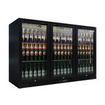 Triple 3 Sliding Door Back Bar Bottle Cooler Fridge For Pubs / Bar - B Rated