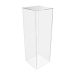 Acrylic Pedestal Plinths Display Stands - Clear White Black Mirror & Coloured