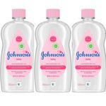 Johnson's Baby Baby Oil, Pink, 500 ml (Pack of 3)