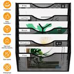 A4 Magazine Holder 5 Tiers Wall Mounted Magazine Rack Durable Easy for Display