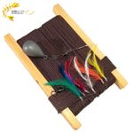 WSB Traditional Wooden Mackerel Fishing Hand Line Heavy Duty Twine Feathers Boat
