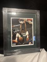 Giannis Antetokounmpo Autographed Professionally Framed 8x10 Photo Beckett COA