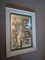 Vintage Ogden’s Robin Cigarettes Advertising Mirror Sign Pub Display 1920s Car”