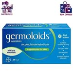 Germoloids Haemorrhoid & Piles Treatment Suppositories,55g, 24 Count