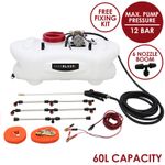 ATV Quad Sprayer Agricultural 2M Boom Hand Lance 12V 60 Litre Tank Crops Weeds 