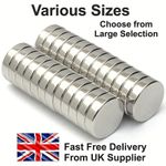 Strong Magnets - Neodymium Magnet - Various Size 2-40mm VERY POWERFUL disc round
