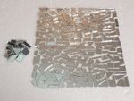 100 Pieces, Off cuts Silver Glass Mirror. 2 mm Thickness. Art&Craft,
