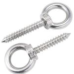 Heavy Duty In Eye Hooks Screws Lifting Eye Bolts Ring Eyelet Hooks Self Tapping