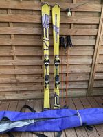 Salomon Crossmax 163cm Skis, With Bindings, Komperdell Poles And Travel Bag
