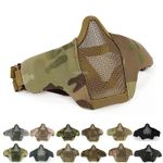 Airsoft Face Mask Breathable Low-carbon Steel Mesh Protective Shooting Paintball