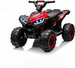 12V Kids Electric Baby Car Quad Bike Ride-On ATV w/ Remote LED for Ages 3-8 Year