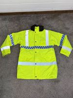 Waterproof Hi Vis Jacket & Quilted Liner Chequered Security Riding Recovery