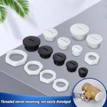 Nylon Plastic Blanking Plugs End Caps & Nut M12/M16/M18/M20/M24-M32 Waterproof