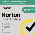 Norton Driver Updater 2026 10 Devices 12 Months Windows - 5 Min Digital Delivery