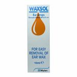 Waxsol Blocked Ear Wax Softener Removal Drops - 10ml
