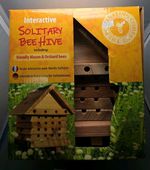 Wildlife World Interactive Wooden House for solitary Bees Eco-Friendly Habitat 