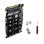 M.2 NVME SSD Key M + NGFF SATA SSD Key B to U.2 SFF-8639 Adapter Module