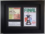 1980 FA Cup Final A4 Photo Match Ticket Display Football Programme West Ham Utd