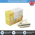 Mosa 8g CO2 Non-Threaded Canisters Bulbs ADD Soda Siphon for Carbonating Drinks