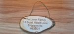 Personalized Rustic Wood Slice Sign