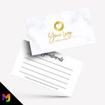 Custom Appointment Card Printing | Marble Gold Modern Generic Style