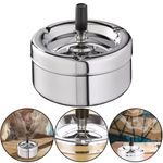 Retro Spinner Spinning Ashtray Cigarette Smoking Bin Home Office Automatic Clean