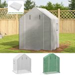 Reinforced Walk-in Greenhouse Cover Replacement w/ Door & Windows Refurbished