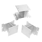  3 Pcs Rectifier Bridge Heat Sink Ssr Replacement Heatsink Compact Cooling Fin
