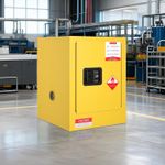 4 Gal Dual Wall Steel Flammable Liquid Storage Cabinet Workshop Lab Industrial