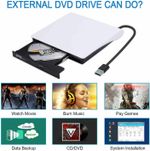 Slim External USB 3.0 DVD RW CD Writer Drive Burner Reader Player for Laptop PC