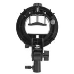 S-Type Flash Bracket Mount Holder – Universal Speedlite Adapter for Softbox, Sno