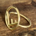 FENDI FF Gold Plated Bracelet Bangle Accessory 