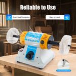 320W Dual Polisher Adjustable Speed 800-10000RPM with UK Plug for Metal Wood